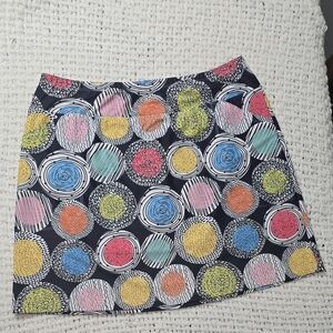 Colorful Circle Patterned Women's Skirt